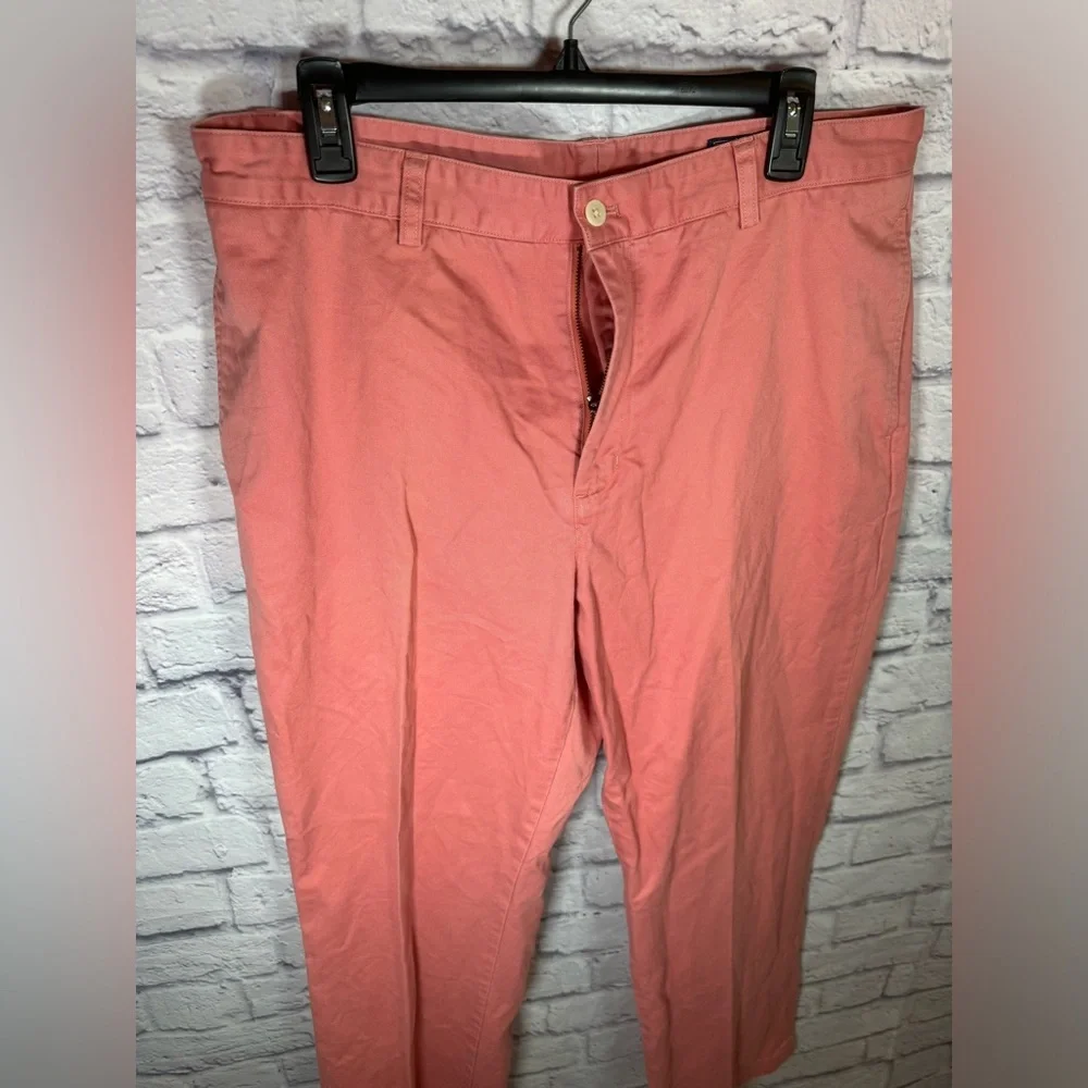 Vineyard Vines Pants Mens 36 X‎ 32 Pink Club Flat Front Straight Pockets Chinos
